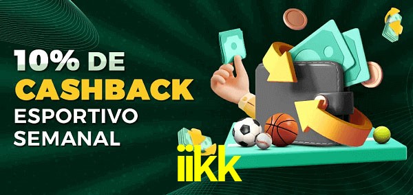 10% de bônus de cashback na iikk